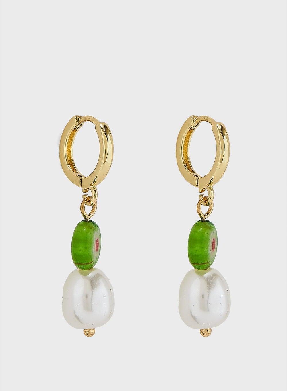 Rubi Premium Huggie Hoop Earrings: Luxe Gold-Tone Chic - Image 1