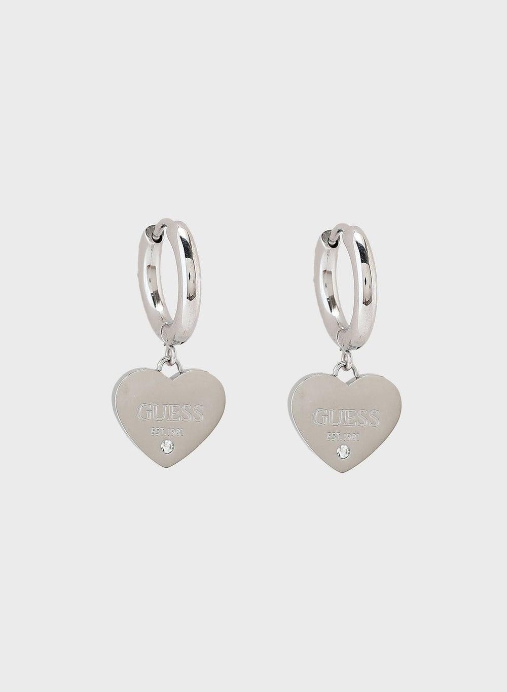 GUESS Plain Heart Hugs Earring Set for Stylish Women - Image 1