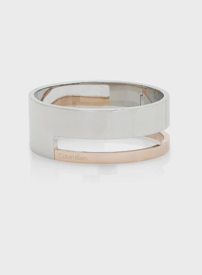 CALVIN KLEIN 17.5CM Chic Geometric Essentials Bracelet - Image 1