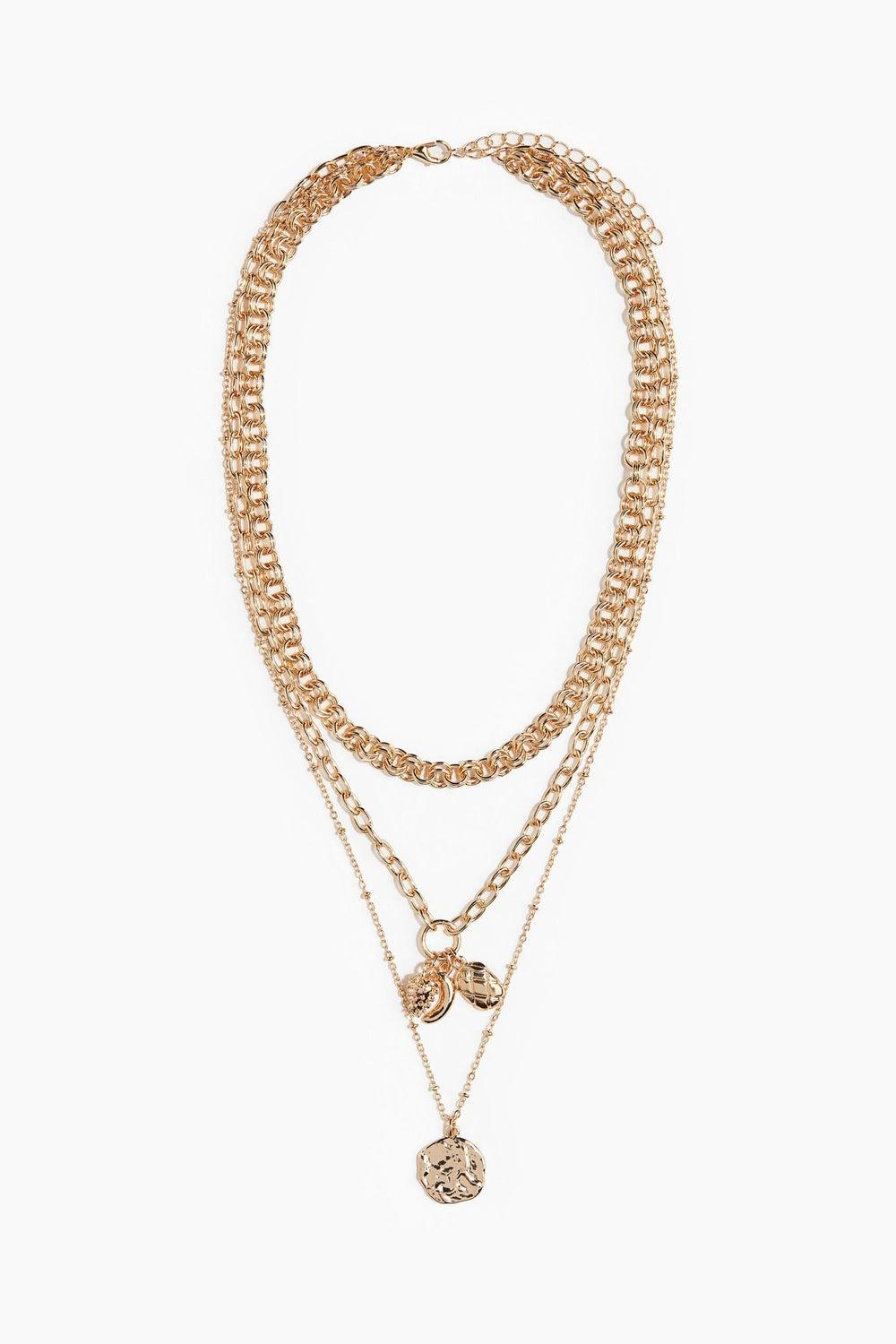 H&M Elegant Multi-Strand Pendant Necklace - Image 1