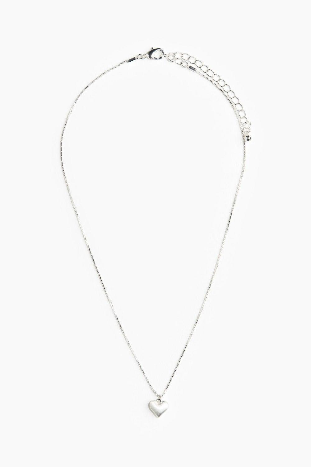 H&M Gold-Tone Heart-Pendant Necklace Elegance - Image 1