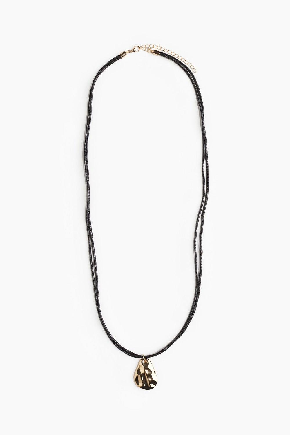 H&M Elegant Double Cord Pendant Necklace - Image 1