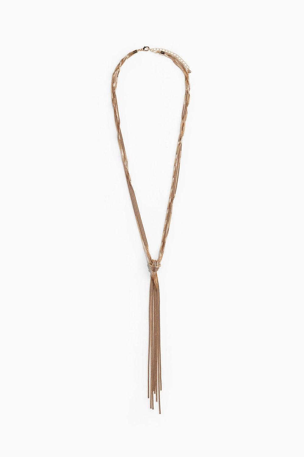 H&M Elegant Box-Chain Lariat Necklace - Versatile Elegance - Image 1