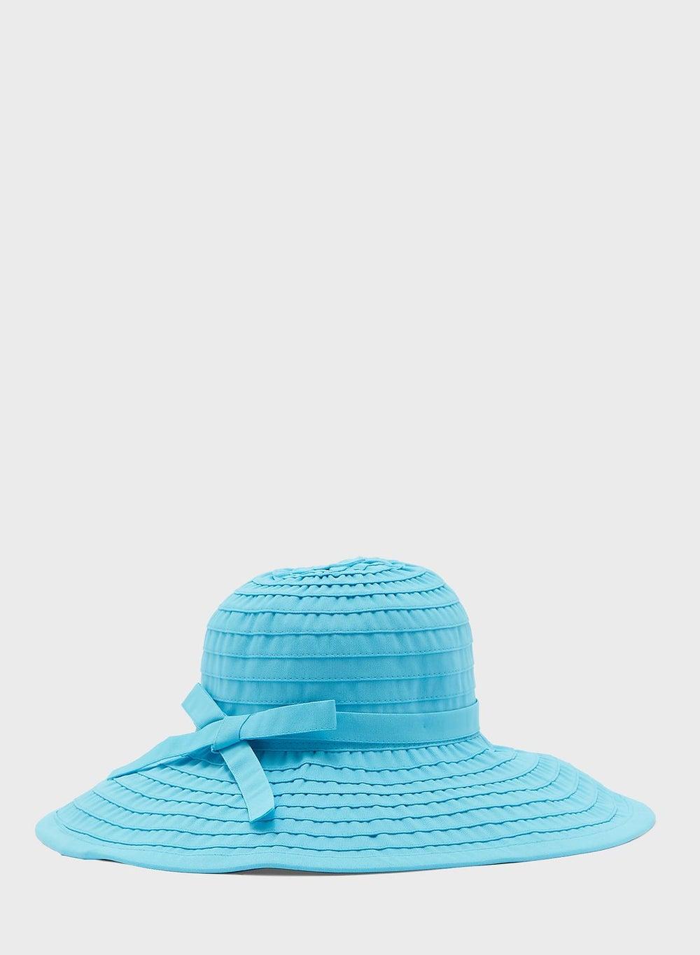 San Diego Hat Elegant Ribbon Large Brim Hat With Bow for Women - Image 1