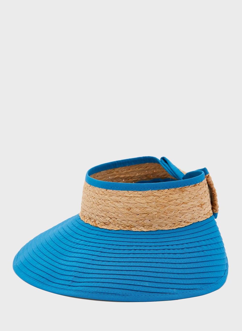 San Diego Adjustable Ribbon Visor - Chic Weekend Essential - Image 1