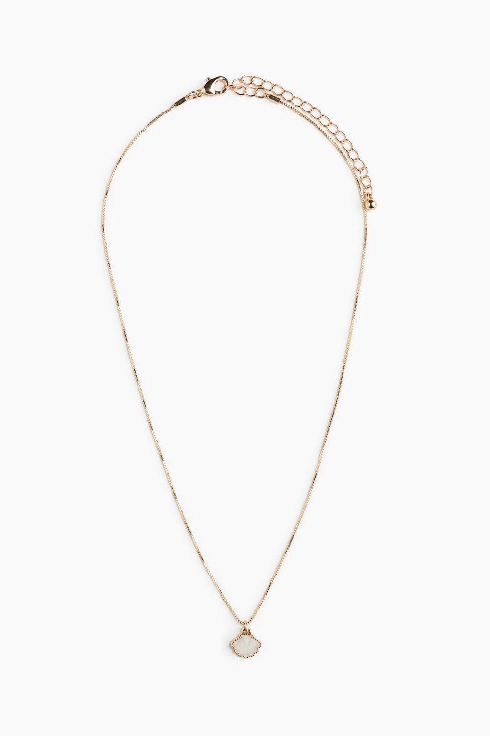 H&M Gold-Tone Minimalist Pendant Necklace - Image 1