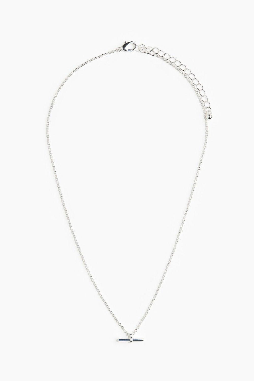 Elegant Gold-Tone H&M T-Bar Necklace for Women - Image 1