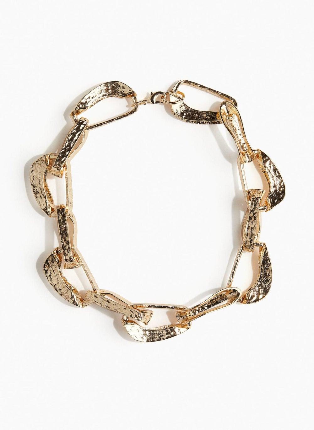 H&M Hammered Elegance: Women's Chain Necklace - Image 1