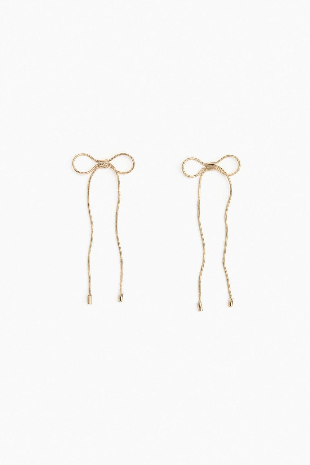 H&M Elegant Bow-Shaped Chic Earrings for Women - Image 1