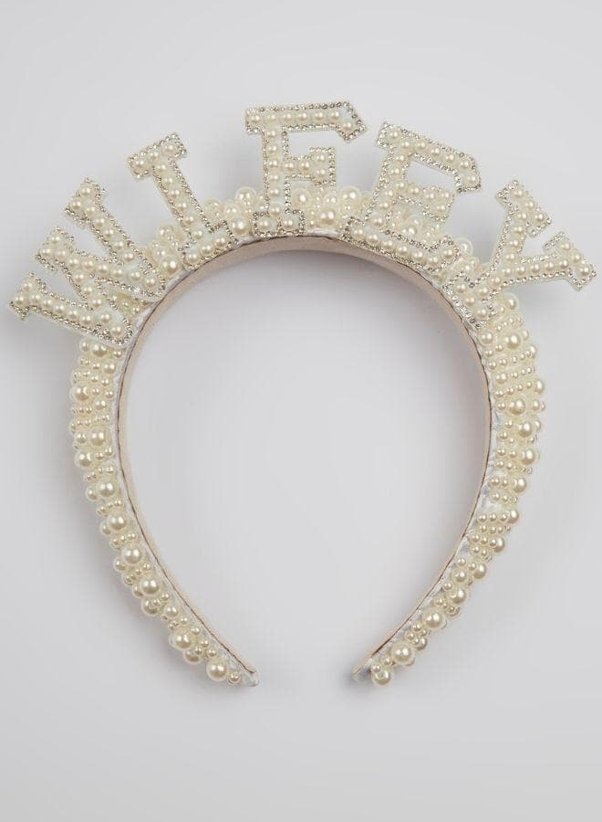 DAZED&ENGAGED WIFEY 3D Headband - Bridal Party Essential - Image 1