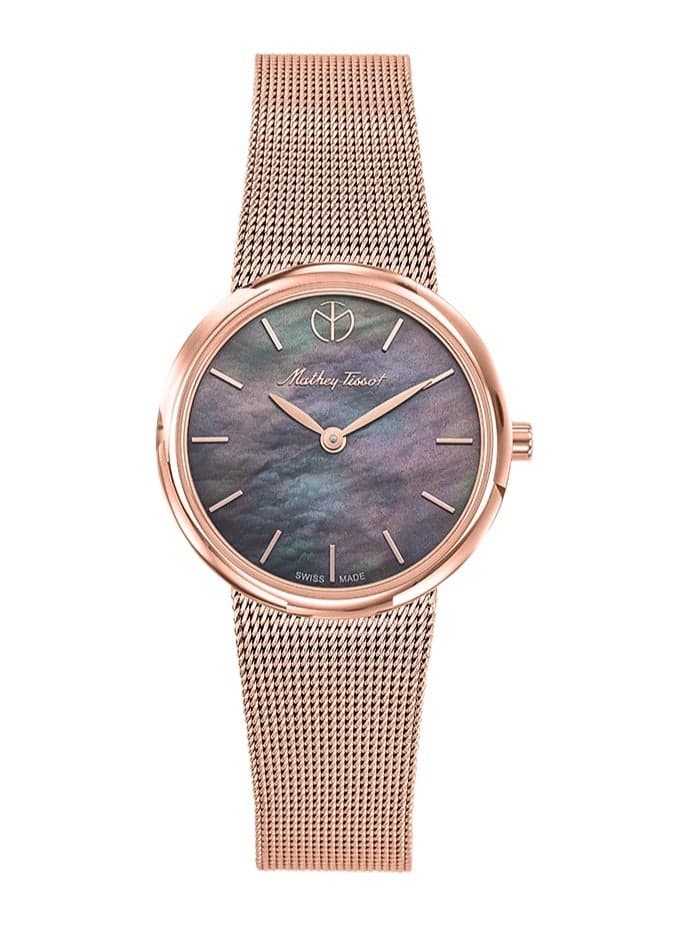 Mathey-Tissot Milly Rose Gold Pearl Watch D403PN - Image 1