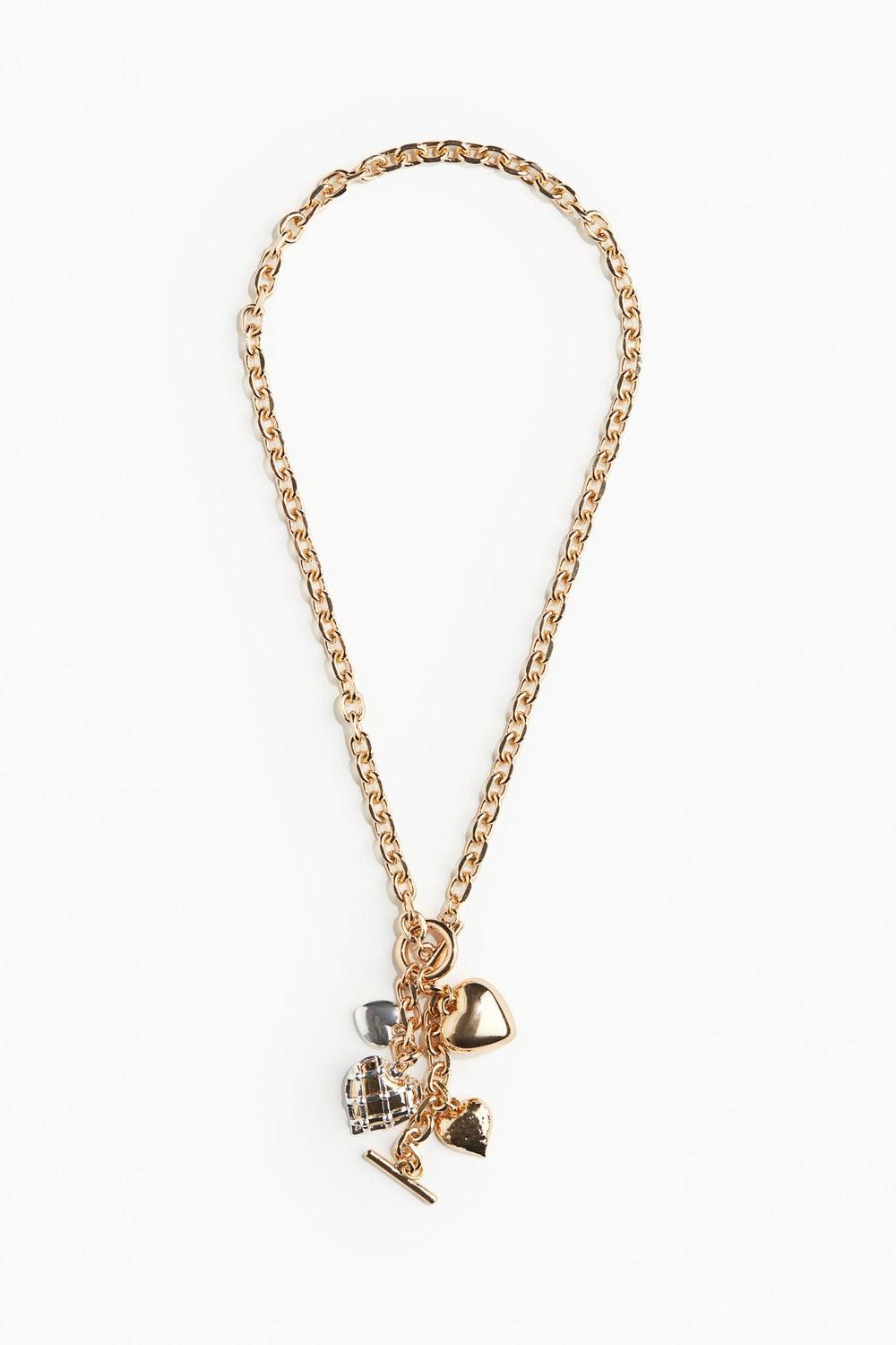 H&M Chic Multi-Charms Pendant Necklace for Women - Image 1