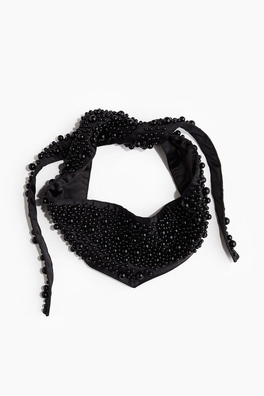 H&M Bead-Embellished Satin Scarf – Luxe Accent - Image 1