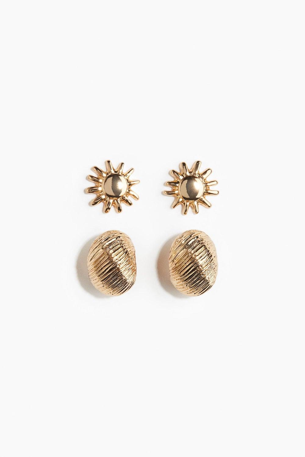 H&M Dual Set: Timeless Hypoallergenic Earrings for Women - Image 1