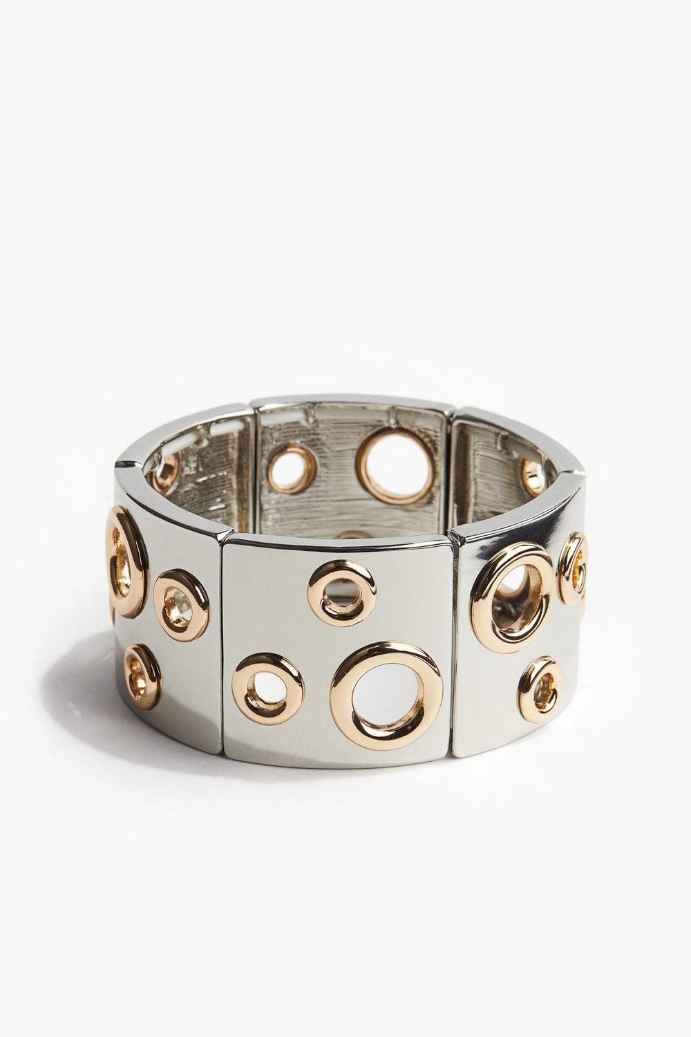 H&M Chic Eyelet-Detail Cuff Bracelet – Sleek & Modern - Image 1