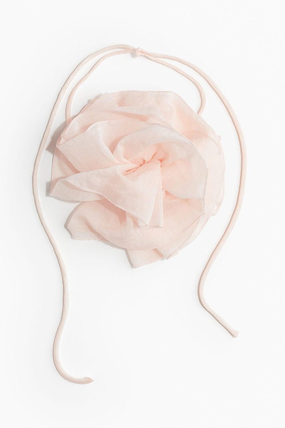 H&M Chic Appliquéd Chiffon Scarf Necklace - Image 1