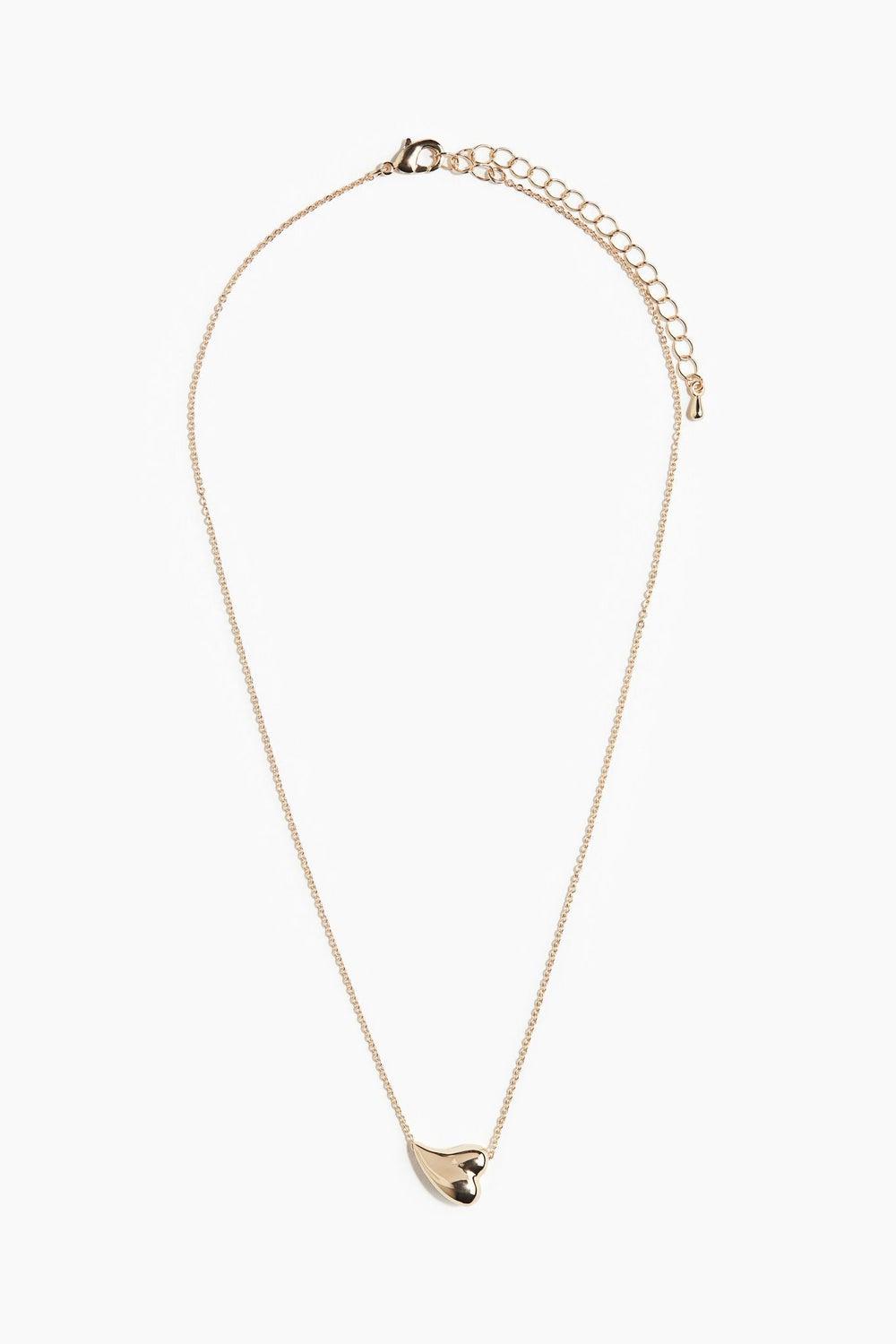 H&M Heart-Bead Elegance Necklace - Minimalist Romance - Image 1