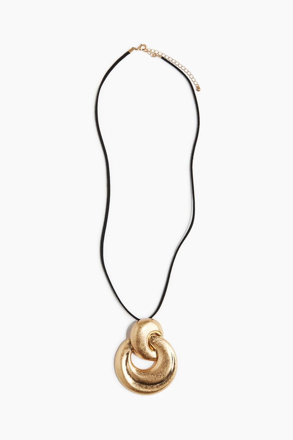H&M Elegant Hoop Pendant Necklace for Women - Image 1