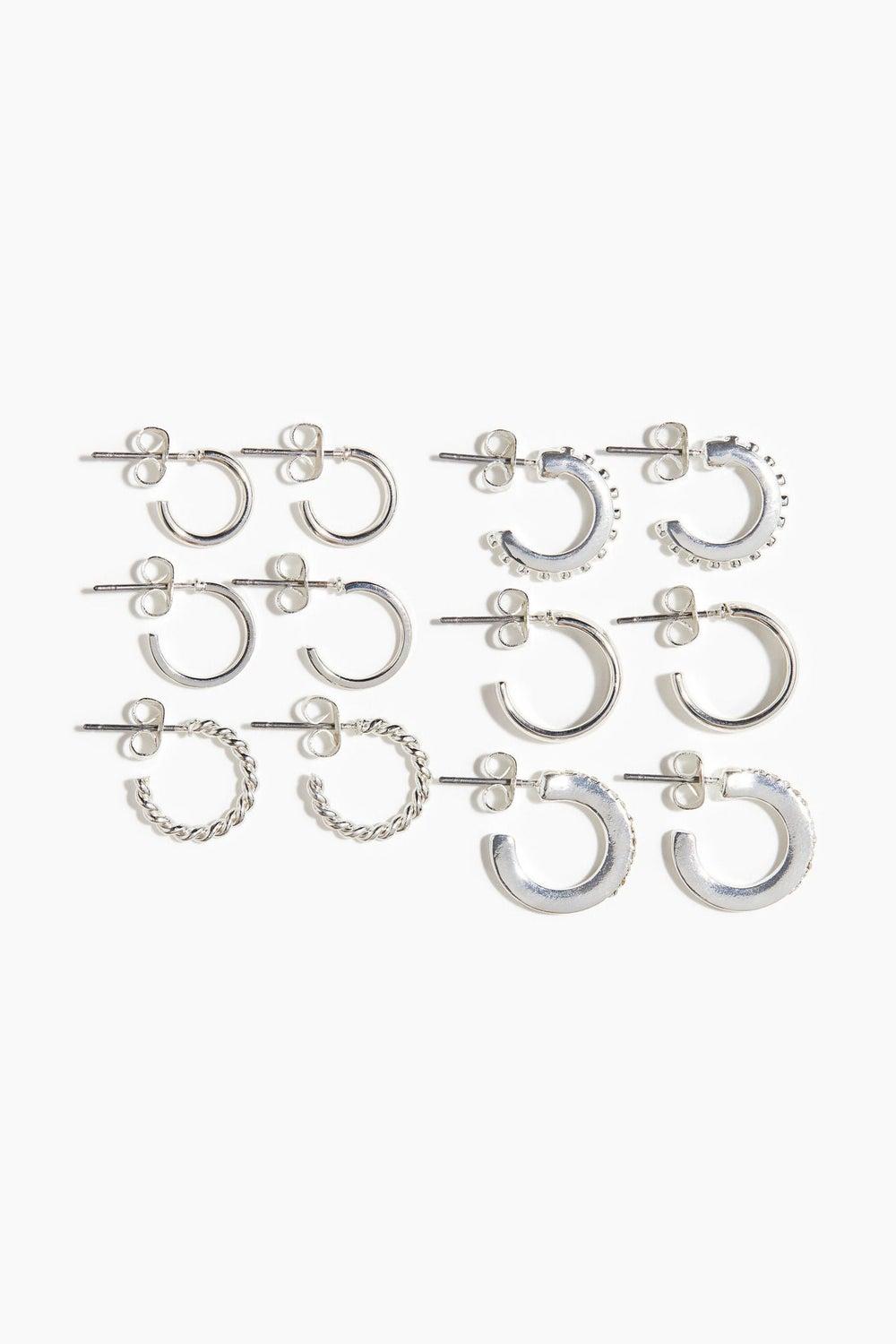 H&M 6-Pair Women's Hoop Earrings Set – Versatile Elegance - Image 1