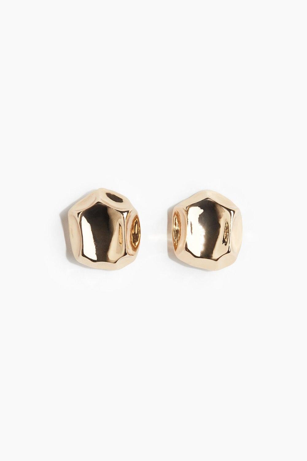 H&M Angular Metal Alloy Stud Earrings for Sophisticated Style - Image 1