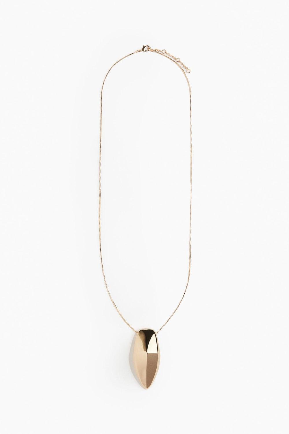 H&M Gold-Tone Pendant Necklace - Chic Minimalism - Image 1