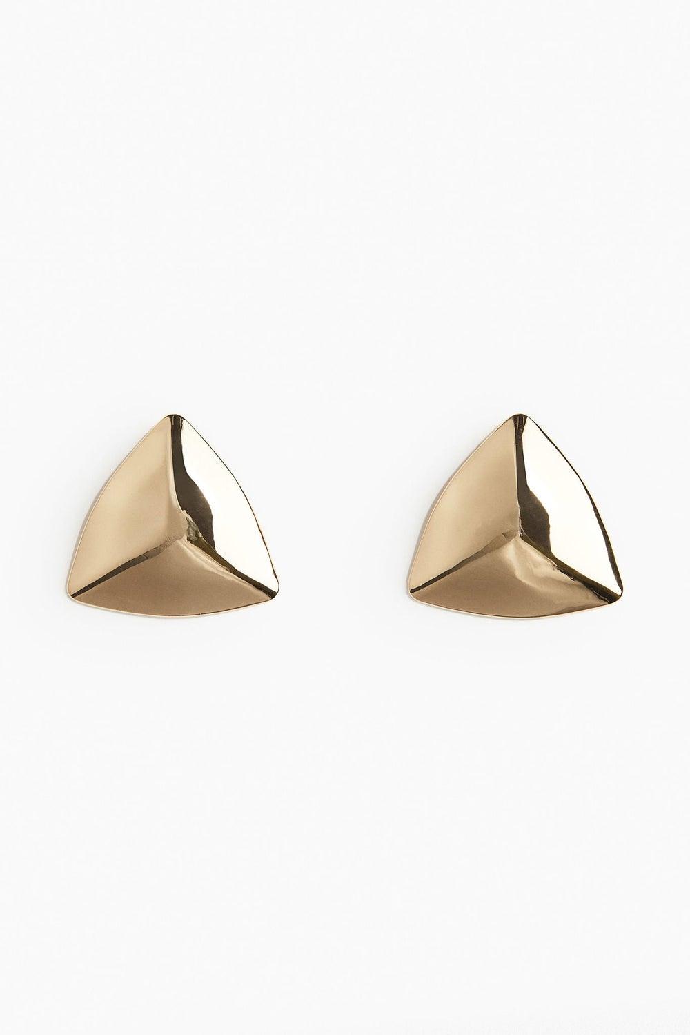 H&M Sleek Triangular Stud Earrings for Women - Image 1