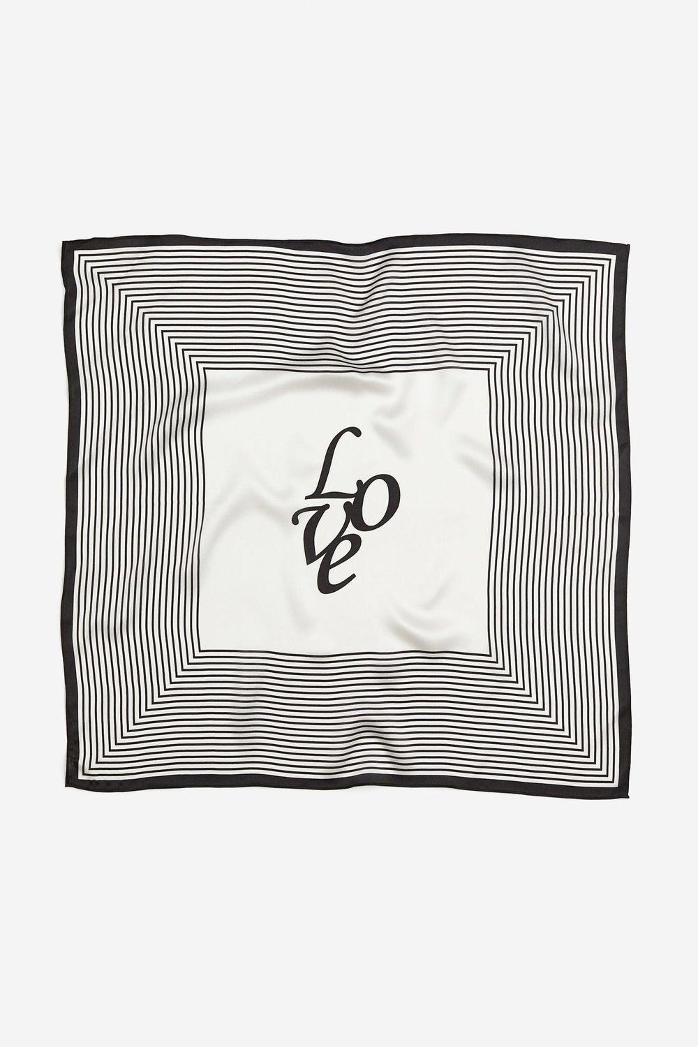 H&M Mulberry Silk Printed Scarf - Lightweight & Elegant - Image 1