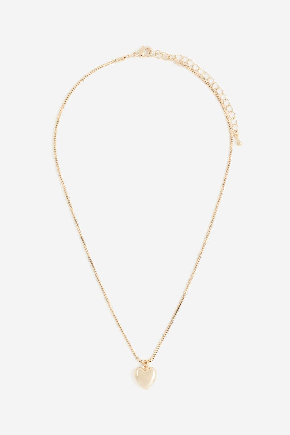 H&M Heart-Pendant Elegance Necklace - Chic Daily Accessory - Image 1