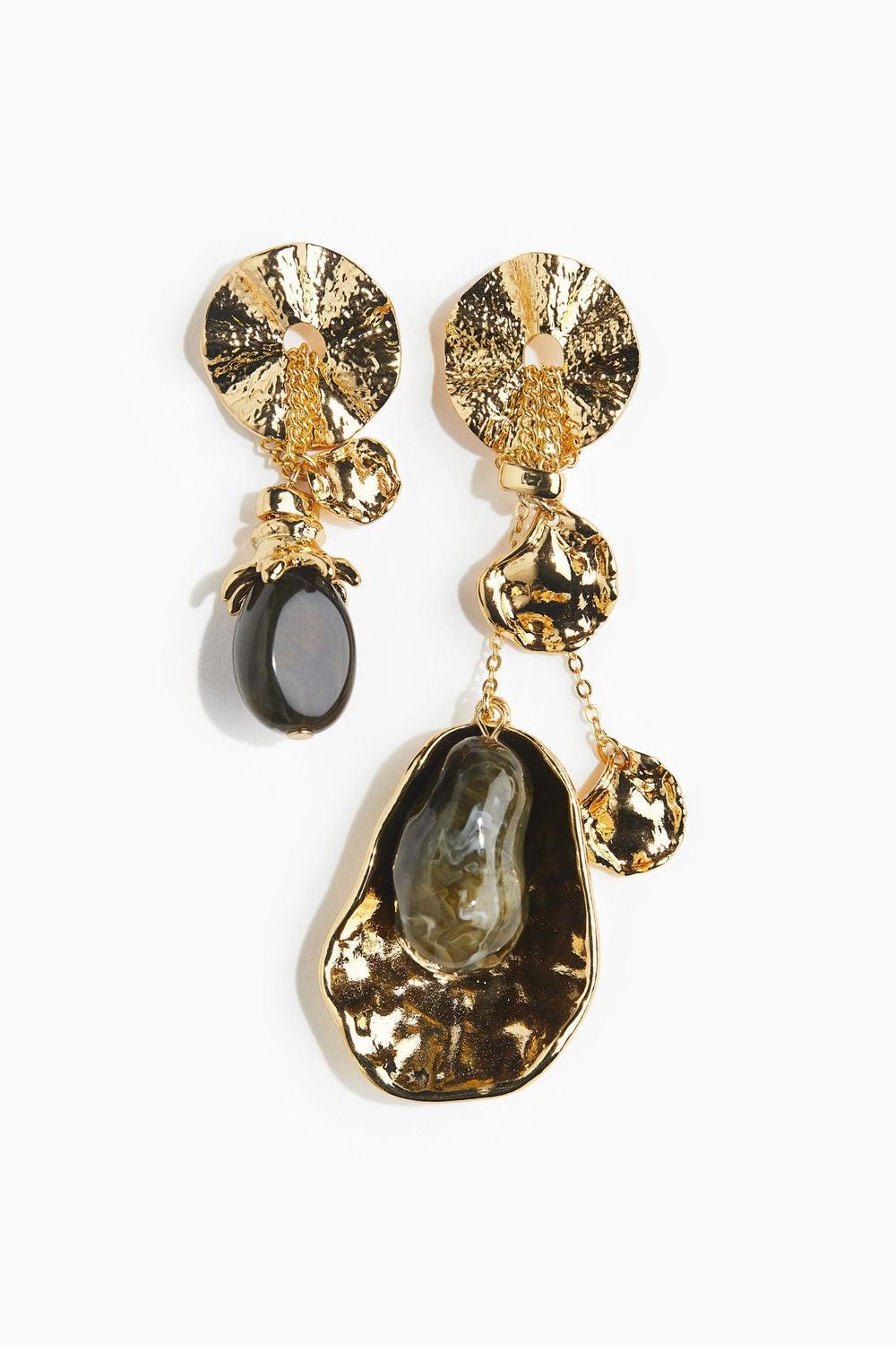H&M Mismatch Pendant Earrings: Chic Artistic Expression - Image 1