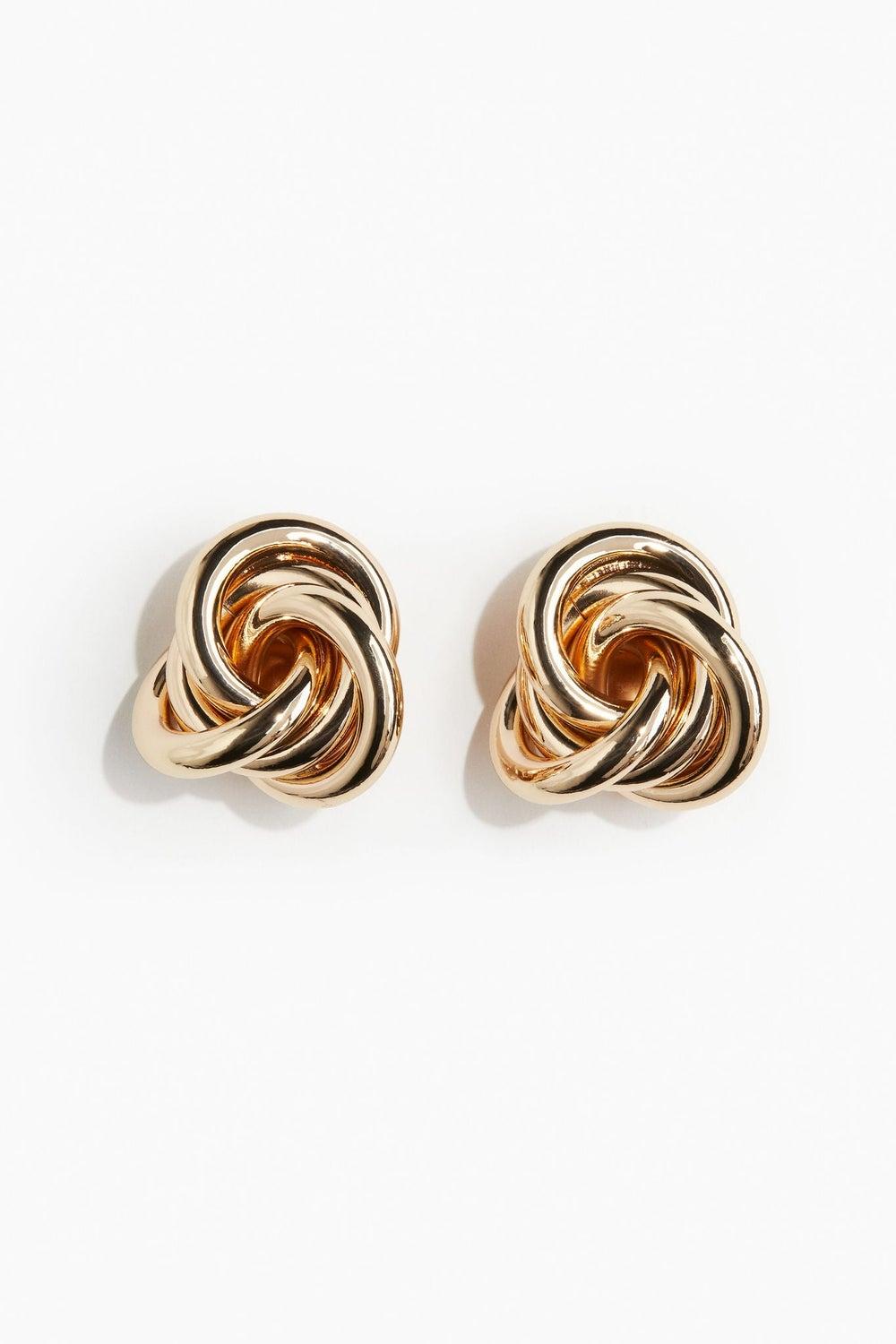 H&M Chic Knot-Detail Clip Earrings for Sophisticated Style - Image 1