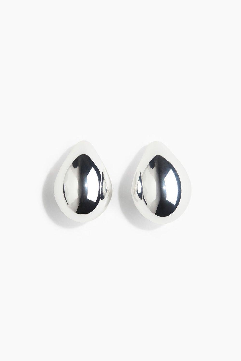 Elegant H&M Chunky Dome Earrings - Statement Fashion Accessory - Image 1