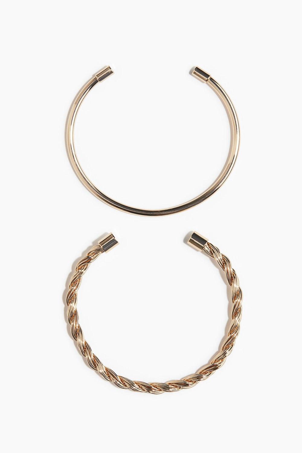 H&M Elegant Duo: 2-Pack Cuff Bracelets for Women - Image 1