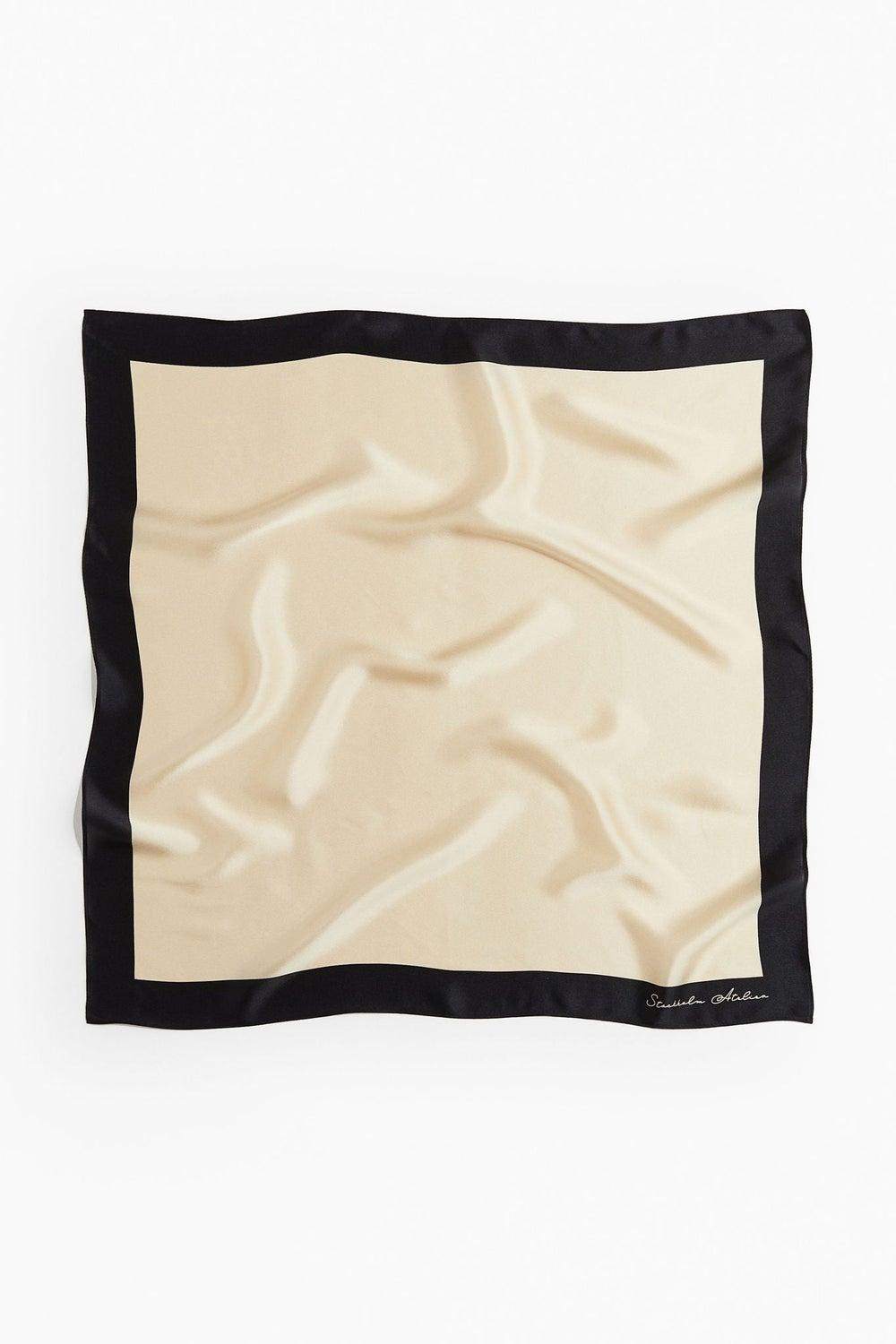 H&M Luxurious Printed Mulberry Silk Scarf - Image 1