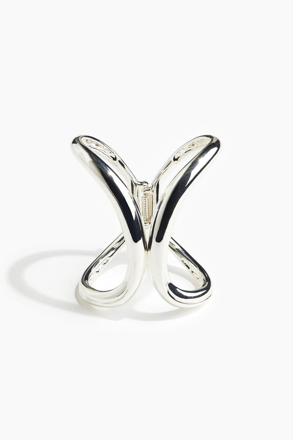 H&M Elegant Shine Hinged Cuff Bracelet - Image 1
