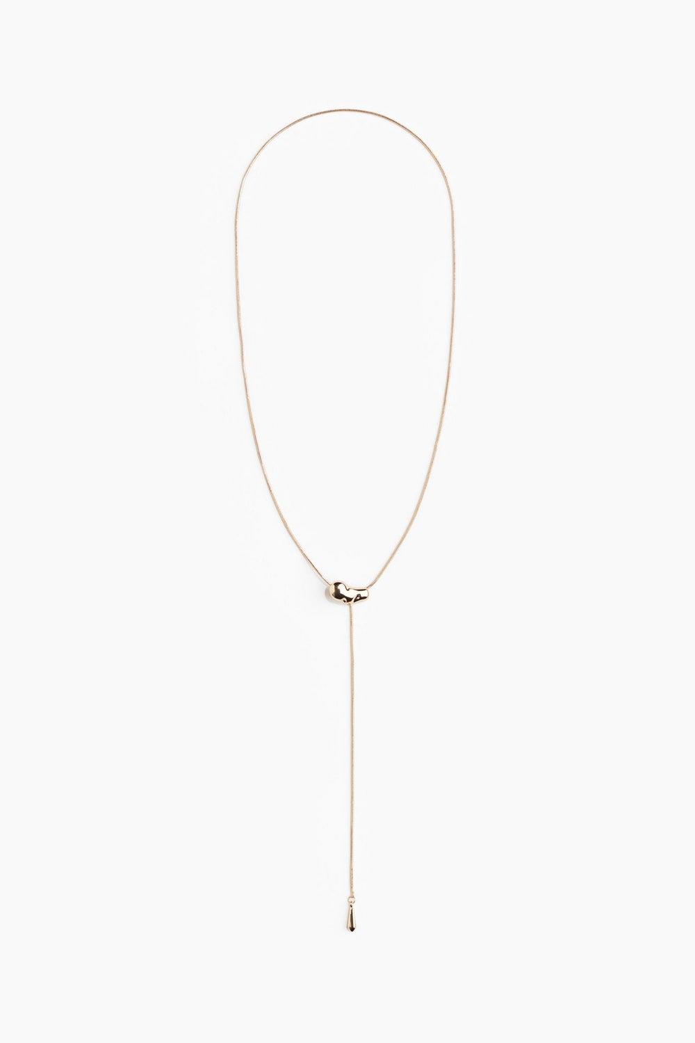 H&M Elegant Teardrop Lariat Necklace - Sleek Minimalist Style - Image 1