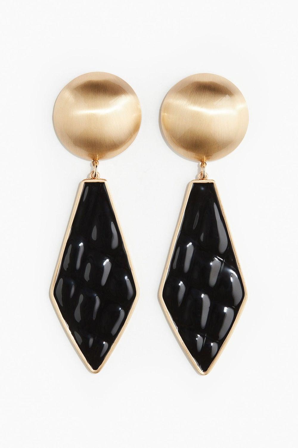 H&M XL Gold-Tone Statement Earrings - Image 1