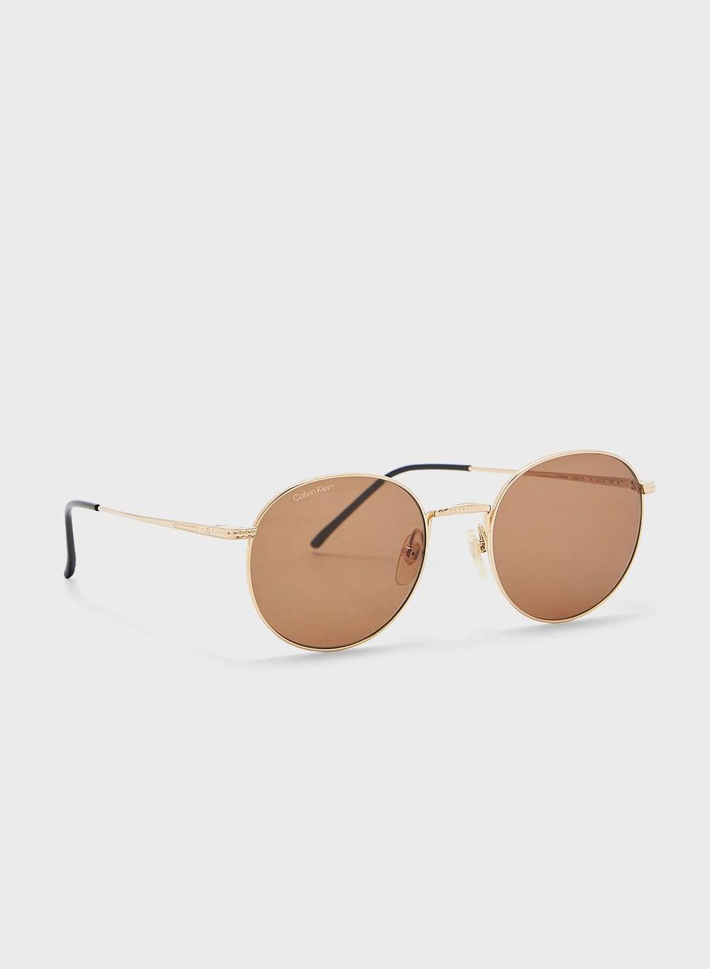 CALVIN KLEIN P-3 Elegant Round Sunglasses for Women - Image 1