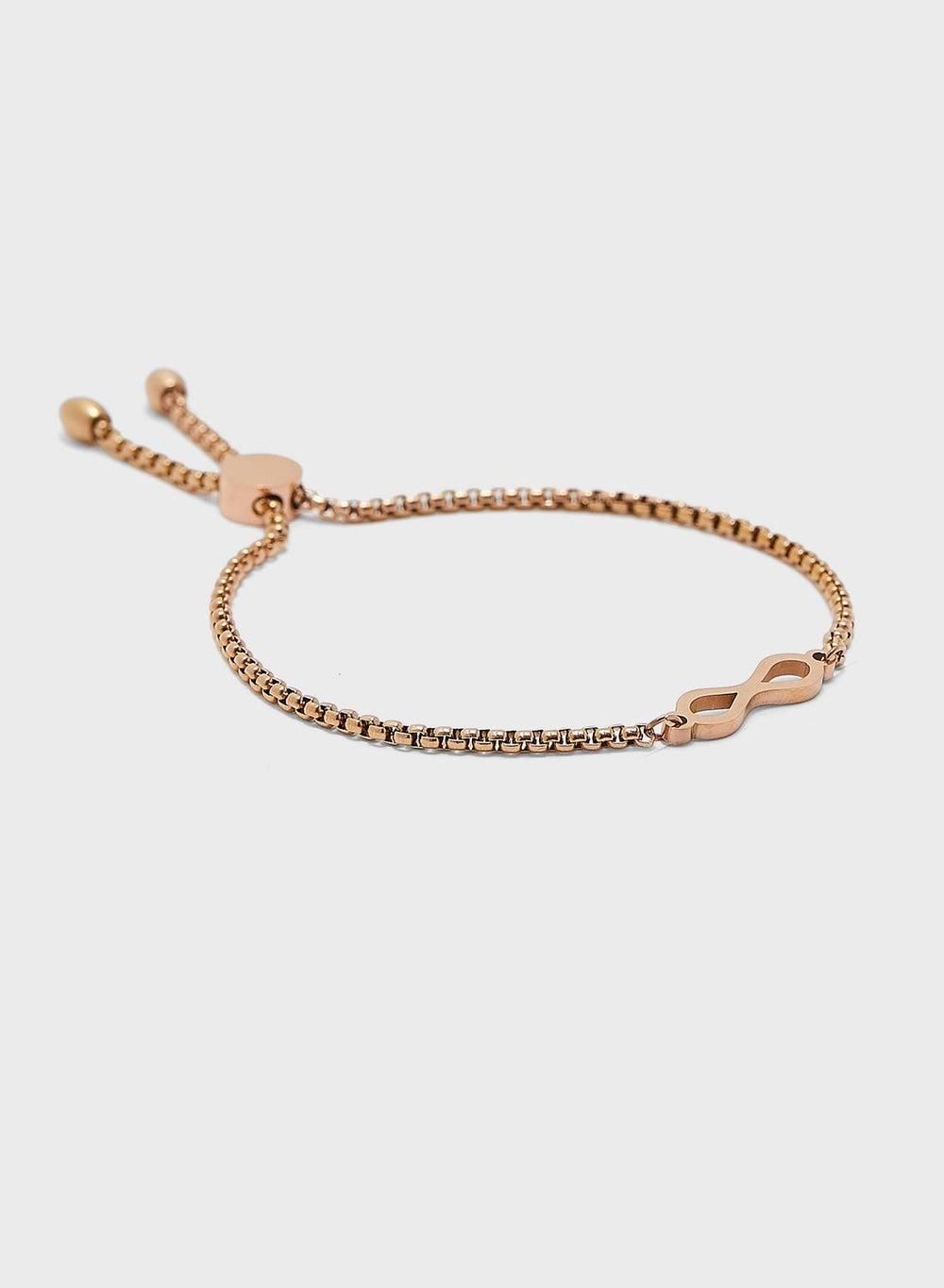 Celovis Infinity Endless Love Rose Gold Bracelet for Women - Image 1
