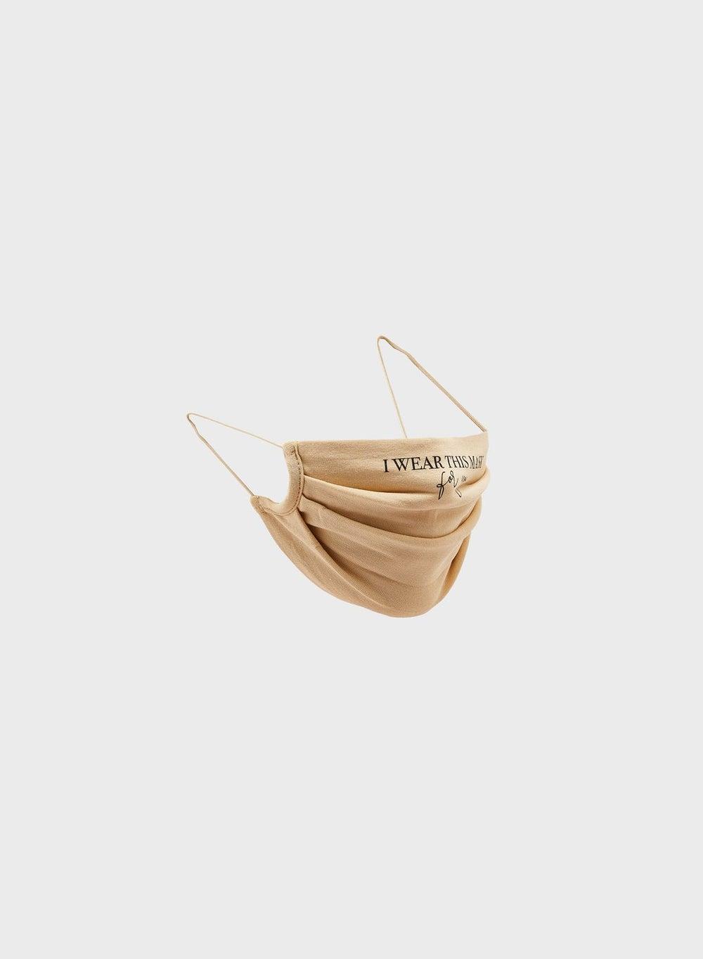 ONLY Chic Text Printed Cotton Face Mask for Women - Image 1