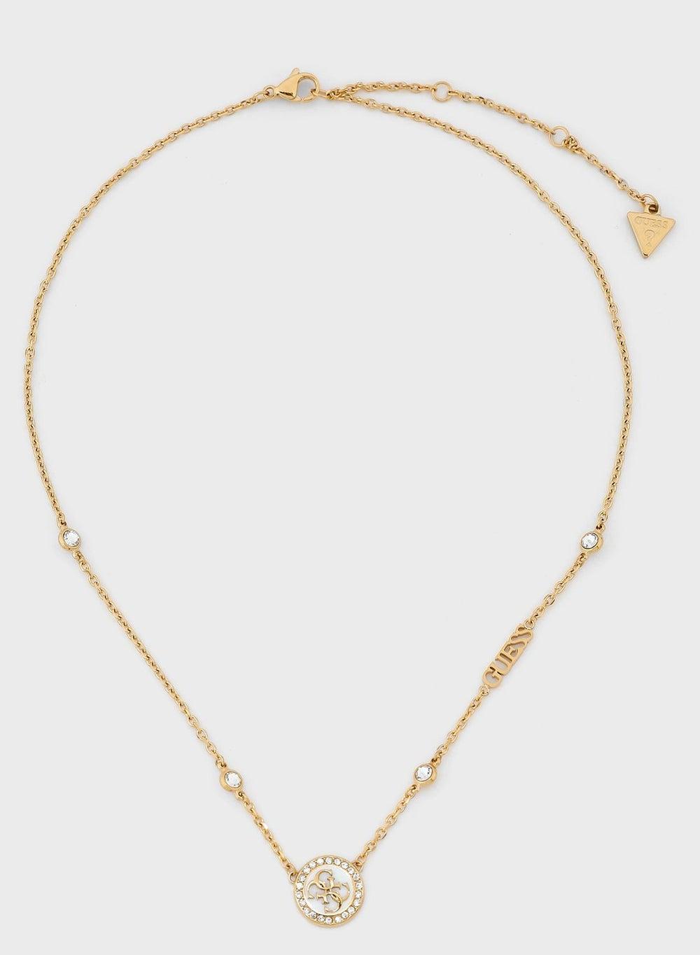 GUESS 4G Dazzling Coin Necklace for Women - Image 1