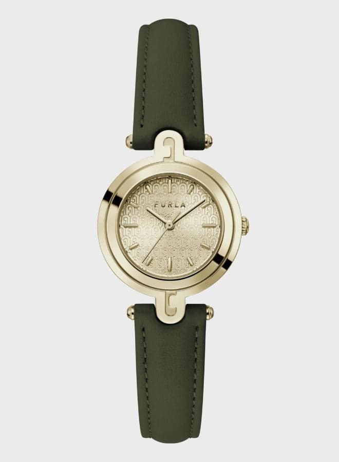 Furla Elegance Leather Strap Women's Analog Watch - Image 1