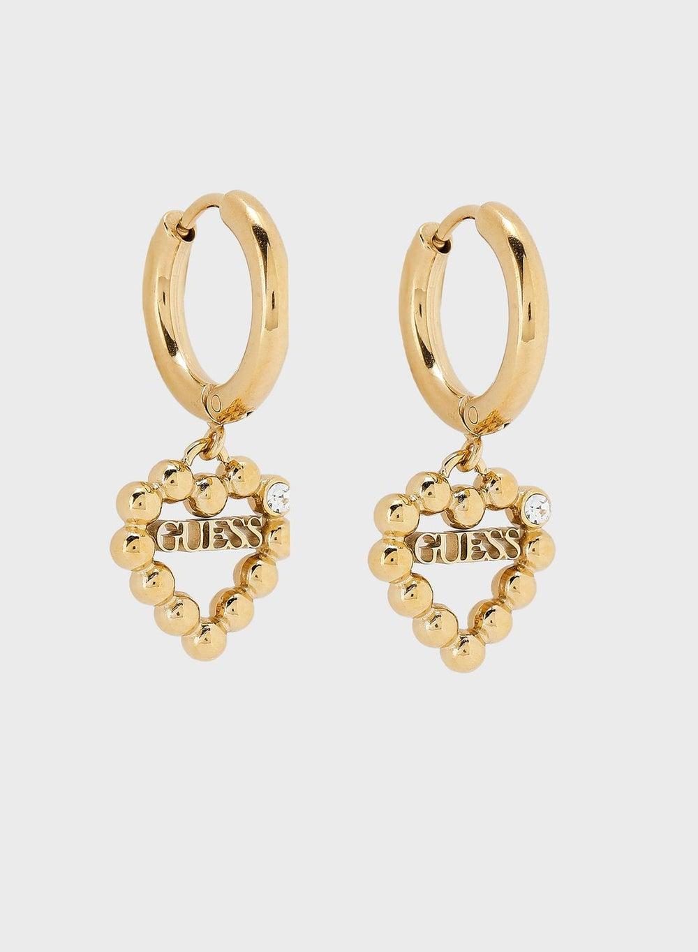 GUESS Heart Frame Elegant Hugs Earrings - Image 1