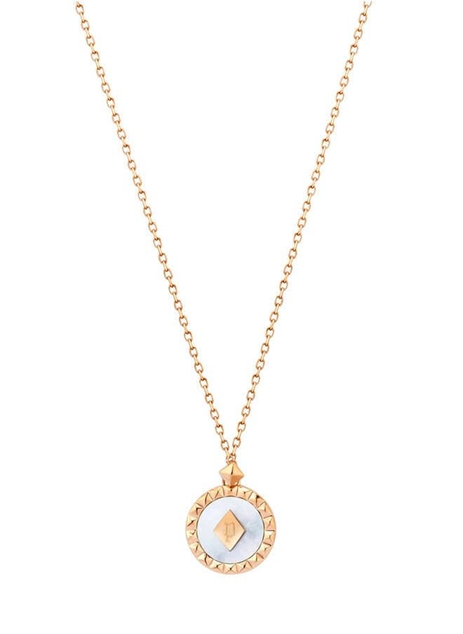 POLICE Pink Stainless Steel Necklace - Elegant Accessory for Women - Image 1