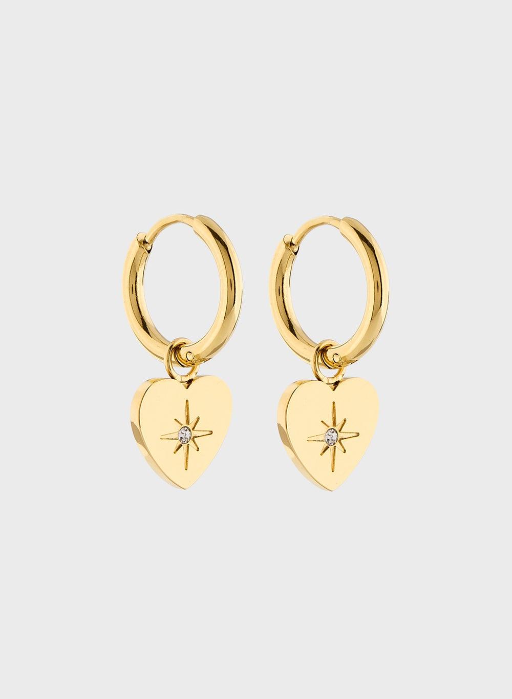Staurtz Drop Heart Earrings – Elegance for Every Woman - Image 1