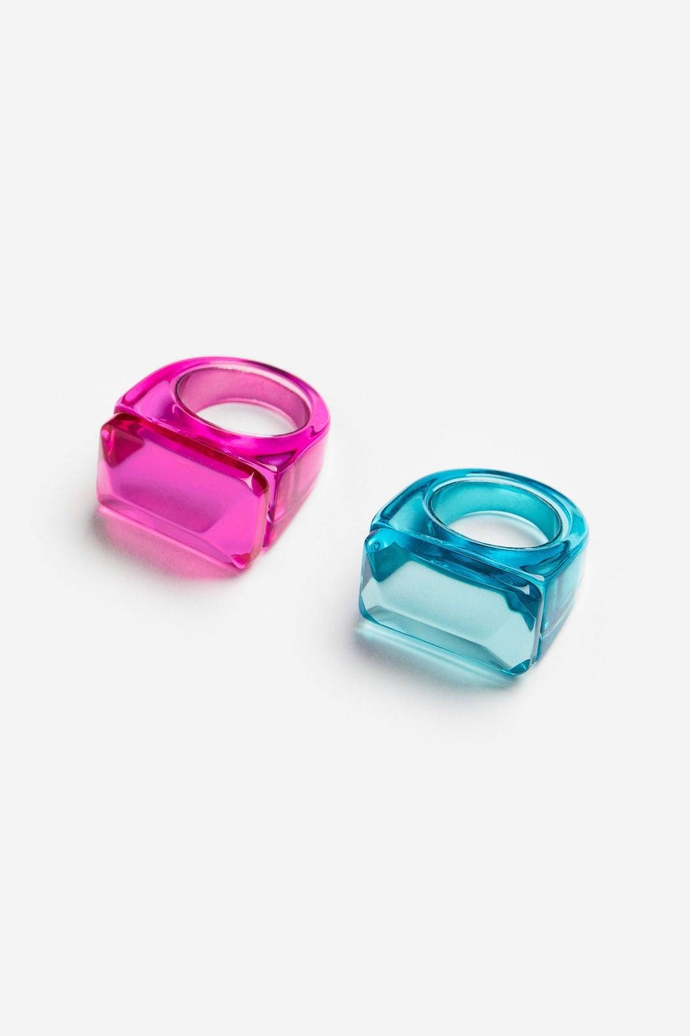 H&M Chic Duo: Vibrant 2-Pack Women's Rings - Image 1