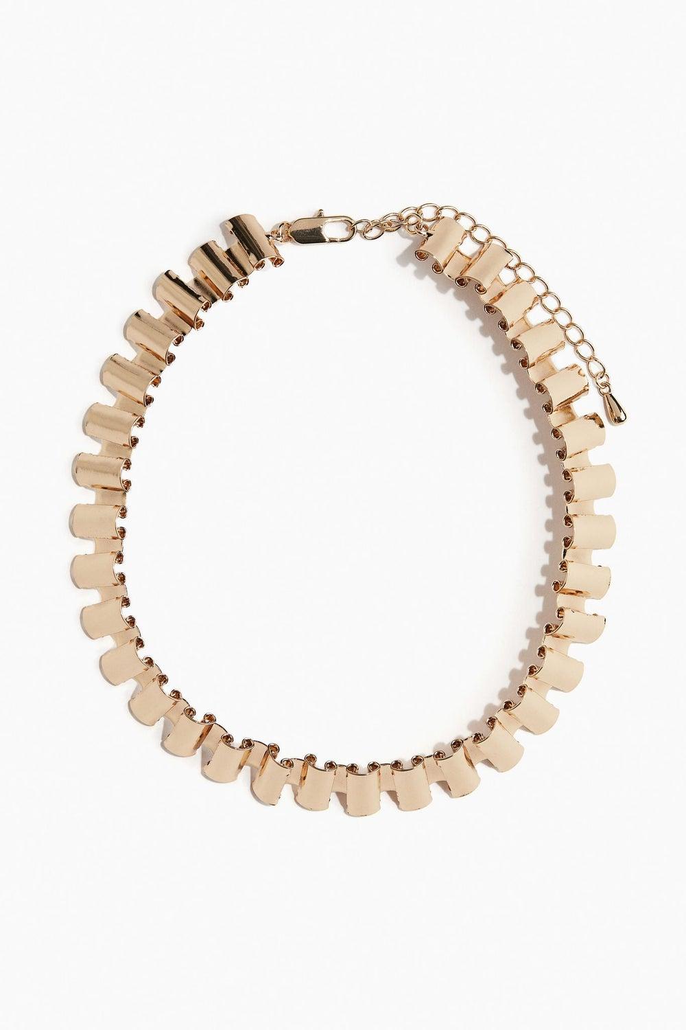 H&M Chunky High-Shine Metal Necklace - Women’s Fashion - Image 1