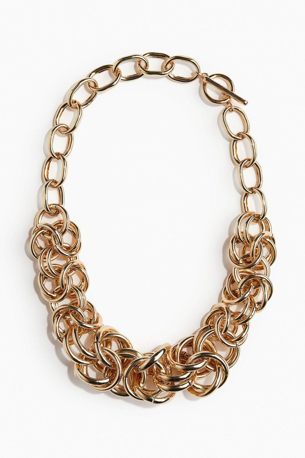 H&M Elegant Chunky Chain Statement Necklace - Image 1