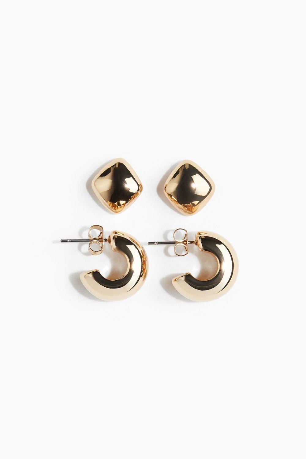 H&M Elegance Unveiled: 2 Pairs of Women's Earrings - Image 1