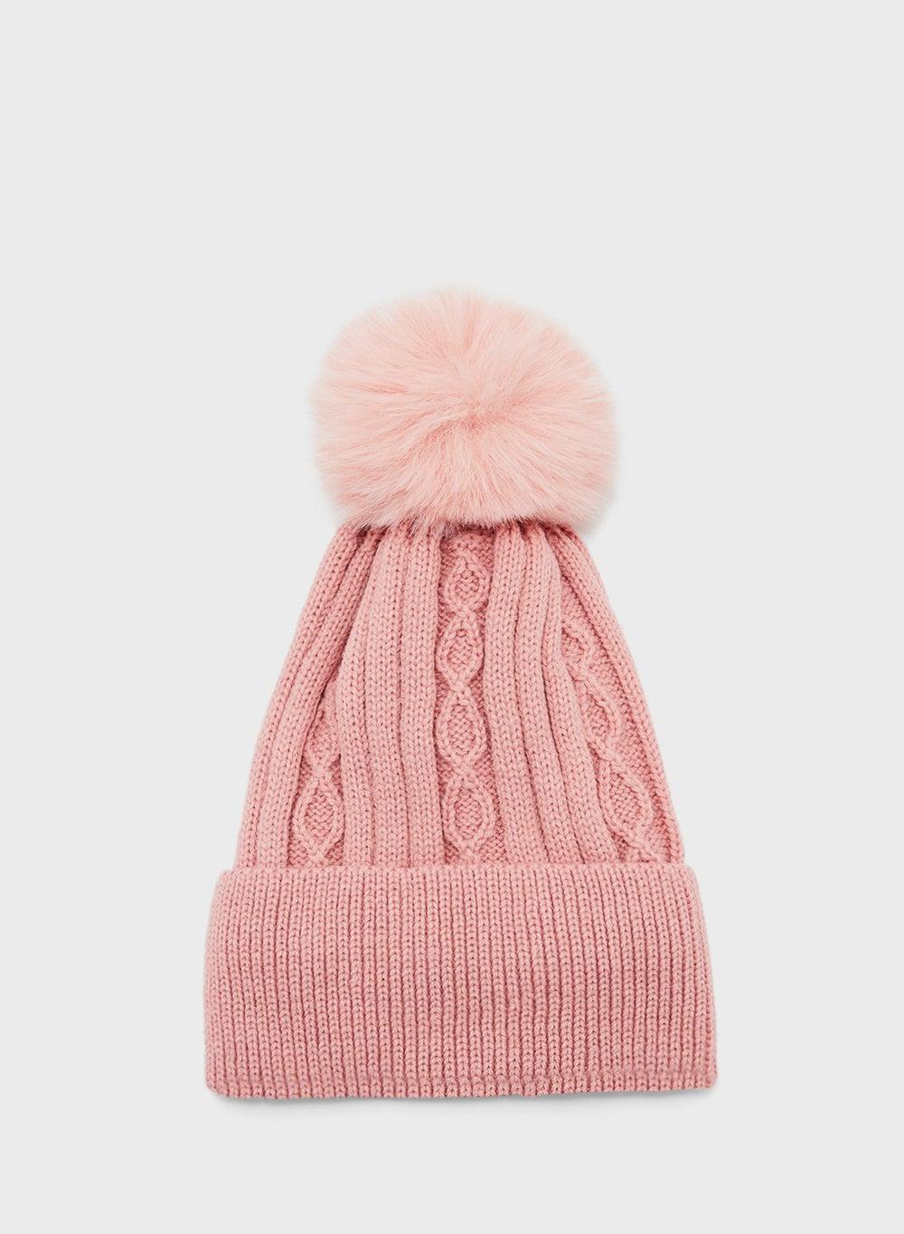 ELLA Pom Pom Knit Luxe Winter Beanie for Women - Image 1