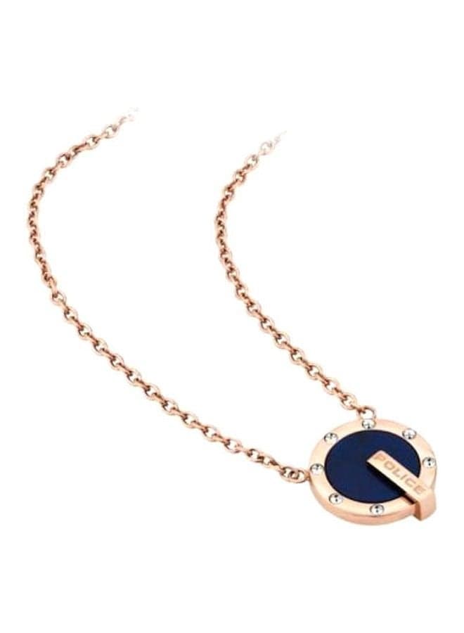 POLICE 50 Elegant Lapis Pendant in Stainless Steel - Image 1